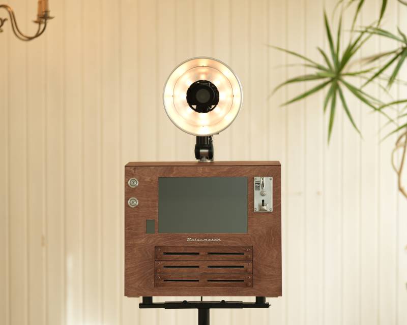 flash annulaire lumineux à lumière continue sur photobooth Polarmaton