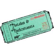 Ticket mintgrün billet Zirkus-Stil