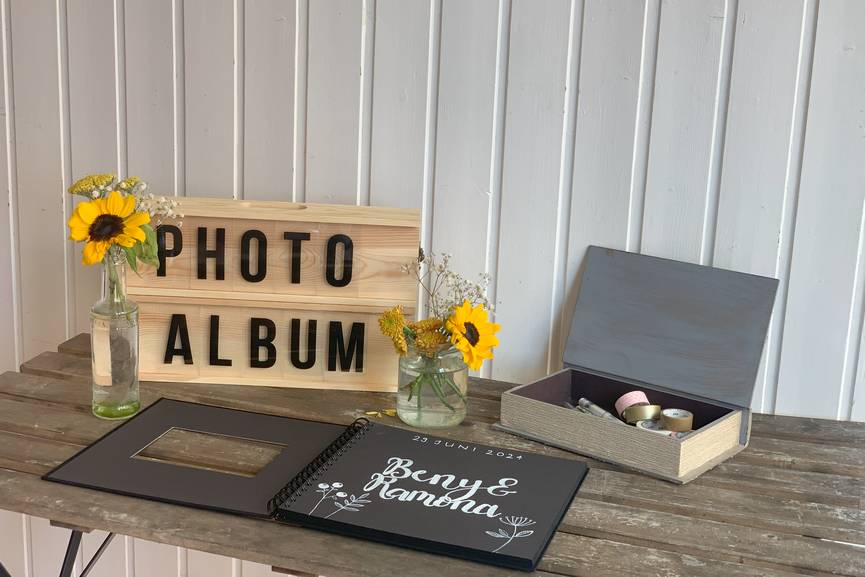 Lettering-Buchstabenbox Photoalbum Masking Tape